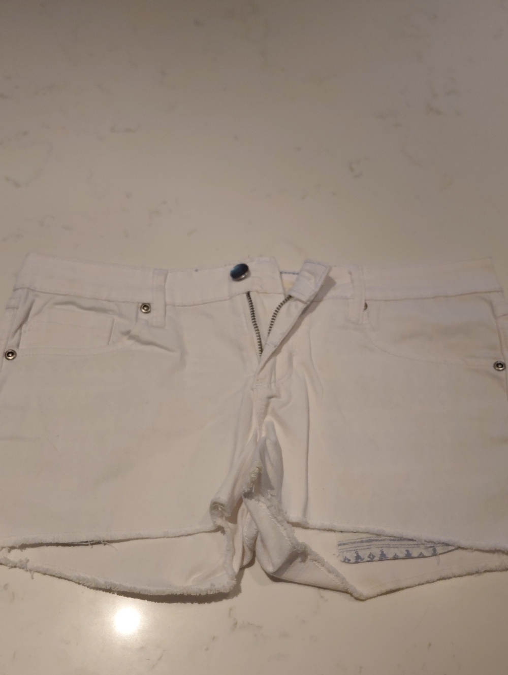 White Denim Shorts - Clean Casual Style